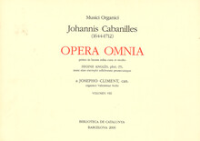 Cabanilles. Opera Omnia VIII