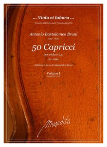 Bruni. 50 Capricci per viola e b.c. Ms.I-BRc