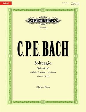 Bach, C. P. E. Solfeggio (Solfeggietto) c-moll Wq 117/2