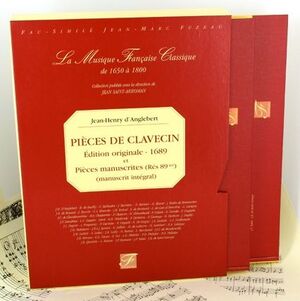 D´Anglebert. Pieces de clavecin.