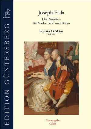 Fiala. Drei Sonaten für Violoncello und Basso. Sonata 1 C-Dur
