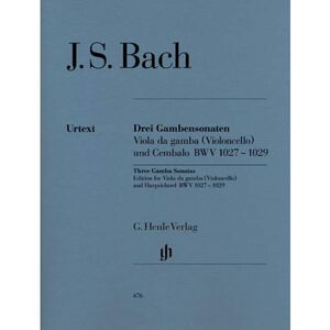 Bach, J. S. Drei Gambensonaten BWV 1027-1029