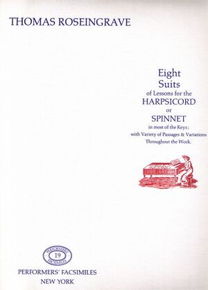 Roseingrave. Eight Suits of Lessons for the Harpsicord or Spinnet