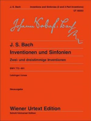 Bach, J. S. Inventionen und Sinfonien BWV 772-801