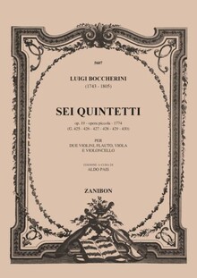 Boccherini. Sei Quintetti G 425-430 op.19