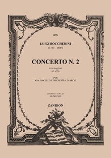 Boccherini. Concerto N. 2 in re maggiore G479 per violoncello.