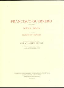 Guerrero. Opera Omnia XII. Himnos de visperas