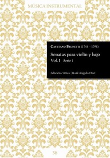 Brunetti, C. Sonatas para violín y bajo Vol. 1 Serie 1