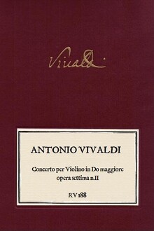 VIVALDI. RV 188 Concerto per Violino in Do maggiore opera settima n.II