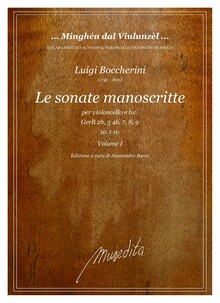 Boccherini. Le sonate manoscritte per violoncello e b.c. Volume I