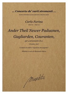 Farina. Paduanen, Gagliarden, Couranten [...] (Ander Theil) (Dresden, 1627)