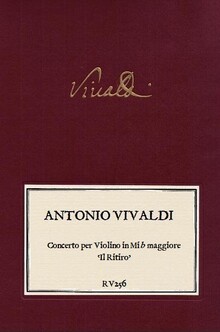 VIVALDI. RV 256 Concerto per Violino in MI-b maggiore Il Ritiro
