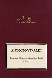 VIVALDI. RV 243 Concerto per Violino 