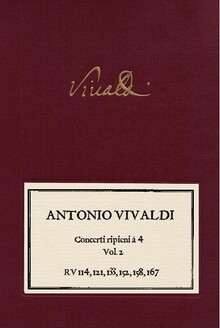 VIVALDI. Concerti ripieni à 4 vol. 2. RV 114, RV 121, RV 133, RV 152, RV 158, RV 167