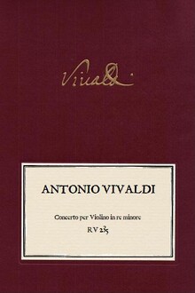 VIVALDI. RV 235 Concerto per Violino in re minore