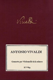VIVALDI. RV 419 Concerto per Violoncello la minore