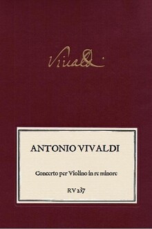 VIVALDI. RV 237 Concerto per Violino in re minore
