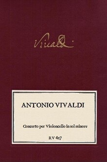 VIVALDI. RV 417 Concerto per Violoncello sol minore