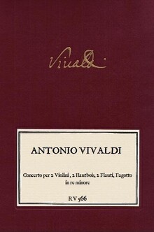 VIVALDI. RV 566 Concerto per 2 Violini, 2 Hautbois, 2 Flauti e Fagotto in re minore