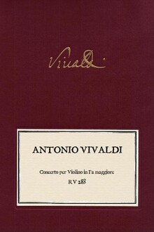 VIVALDI. RV 283 Concerto per Violino in Fa maggiore