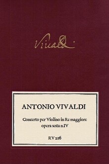VIVALDI. RV 216 Concerto per Violino in Re maggiore opera sesta n.IV