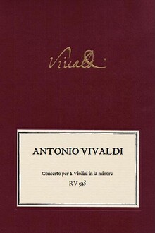 VIVALDI. RV 523 Concerto per 2 Violini in la minore