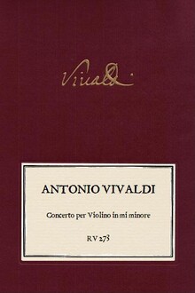 VIVALDI. RV 273 Concerto per Violino mi minore