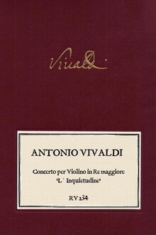 VIVALDI. RV 234 Concerto per Violino Re maggiore 