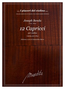 Benda. 12 Capricci per violino. Leipzig, post 1804