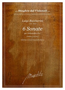 Boccherini. Sei Sonate per Violoncello e b.c. . London, [1775 ca.]