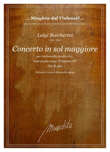 Boccherini. G.480 Concerto in sol maggiore per violoncello, archi e b.c.