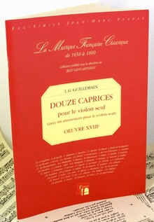 Guillemain. 12 caprices pour le violon seul